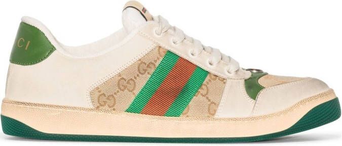 Gucci Screener lace-up sneakers Neutrals