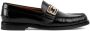 Gucci logo-plaque leather loafers Black - Thumbnail 1