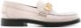 Gucci logo-plaque leather loafers White - Thumbnail 1