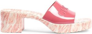 Gucci marble sole logo-embellished sandals Pink