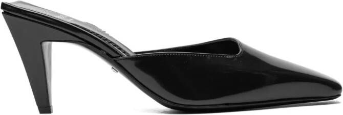 Gucci patent leather mules Black