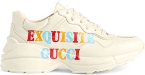 Gucci Rhyton Exquisite low-top leather sneakers White