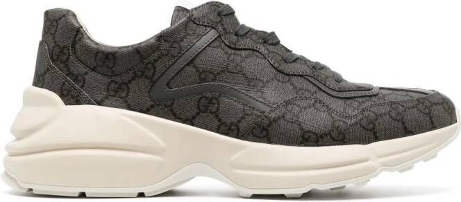 Gucci Rhyton lace-up sneakers Grey