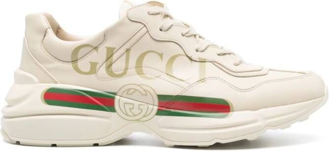 Gucci Rhyton logo-print sneakers White