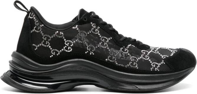 Gucci Run GG rhinestone-embellished sneakers Black