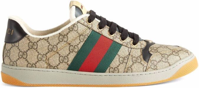 Gucci Screener canvas sneakers Neutrals