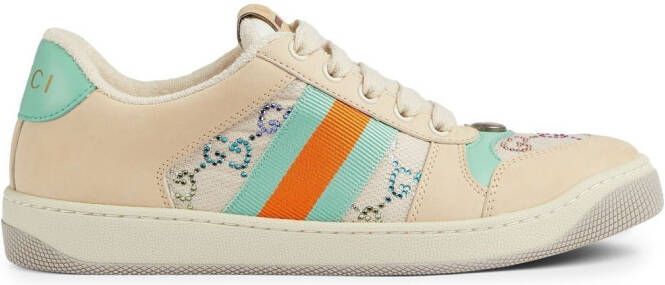 Gucci Screener panelled sneakers Neutrals