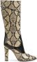 Gucci snakeskin-print leather boots Neutrals - Thumbnail 1