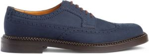 Gucci suede lace-up brogues Blue