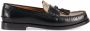 Gucci tassel-detail GG canvas loafers Black - Thumbnail 1