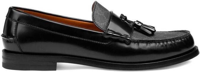 Gucci tassel-detail GG canvas loafers Black