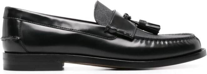 Gucci tassel-detail GG canvas loafers Black