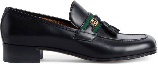 Gucci tassel-trim loafers Black