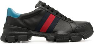 Gucci Web-stripe low-top sneakers Black