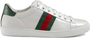 Gucci white Ace leather sneakers