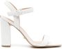 GUESS USA Alibi 105mm faux-leather sandals White - Thumbnail 1