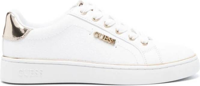 GUESS USA Beckie logo-lettering sneakers White