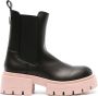 GUESS USA Charlotte chunky leather boots Black - Thumbnail 1