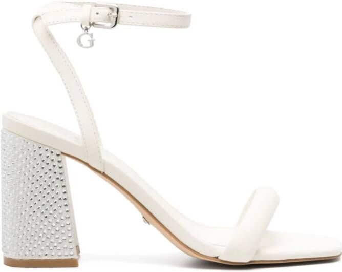 GUESS USA Gelectra 95mm leather sandals Neutrals