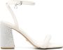GUESS USA Gelectra 95mm leather sandals Neutrals - Thumbnail 1