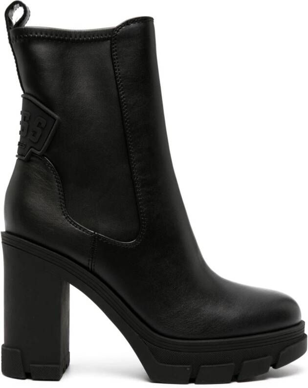 GUESS USA Xeno platform leather boots Black