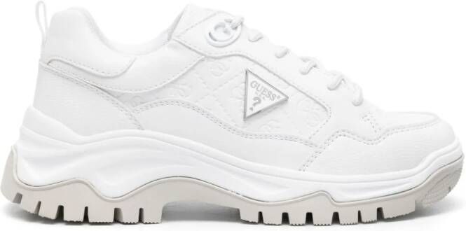 GUESS USA Zaylin panelled chunky sneakers White