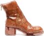 Guidi 50mm metallic-detail ankle boots Brown - Thumbnail 1