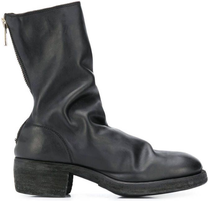 Guidi 788z Back Zip Mid boots Black