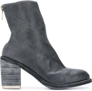 Guidi back zip ankle boots Grey