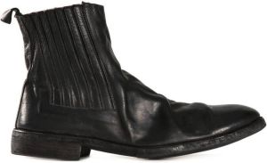 Guidi distressed chelsea boots Black