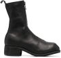Guidi front-zip ankle boots Black - Thumbnail 1