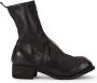 Guidi front zip ankle boots Black - Thumbnail 1