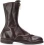 Guidi front-zip ankle boots Brown - Thumbnail 1