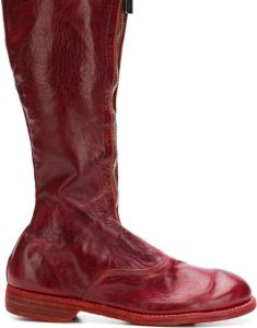 Guidi front zip boot Red
