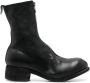 Guidi front-zip leather boots Black - Thumbnail 1