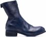 Guidi front-zip round-toe boots Blue - Thumbnail 1