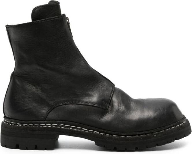 Guidi GR05 leather ankle boots Black