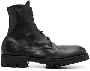Guidi lace-front ankle boots Black