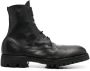 Guidi lace-front ankle boots Black - Thumbnail 1