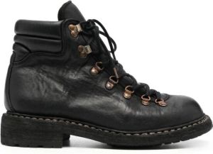 Guidi lace-up horse leather boots Black