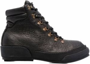 Guidi lace-up leather hiking boots Black