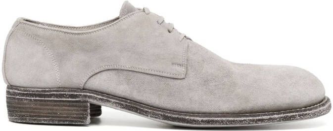 Guidi lace-up suede derby shoes Grey