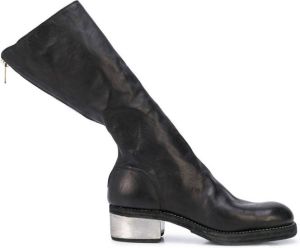 Guidi metal heel boots Black