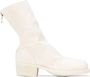 Guidi mid-calf leather boots White - Thumbnail 1