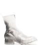 Guidi painted-effect ankle boots White - Thumbnail 1
