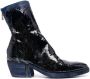 Guidi painted patent leather boots Blue - Thumbnail 1