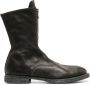 Guidi polished-leather zip-up boots Green - Thumbnail 1