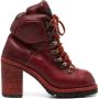 Guidi R19AV 100mm lace-up boots Red - Thumbnail 1