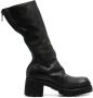 Guidi rear zip-fastening leather boots Black - Thumbnail 1