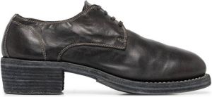 Guidi soft leather lace-up shoes Black